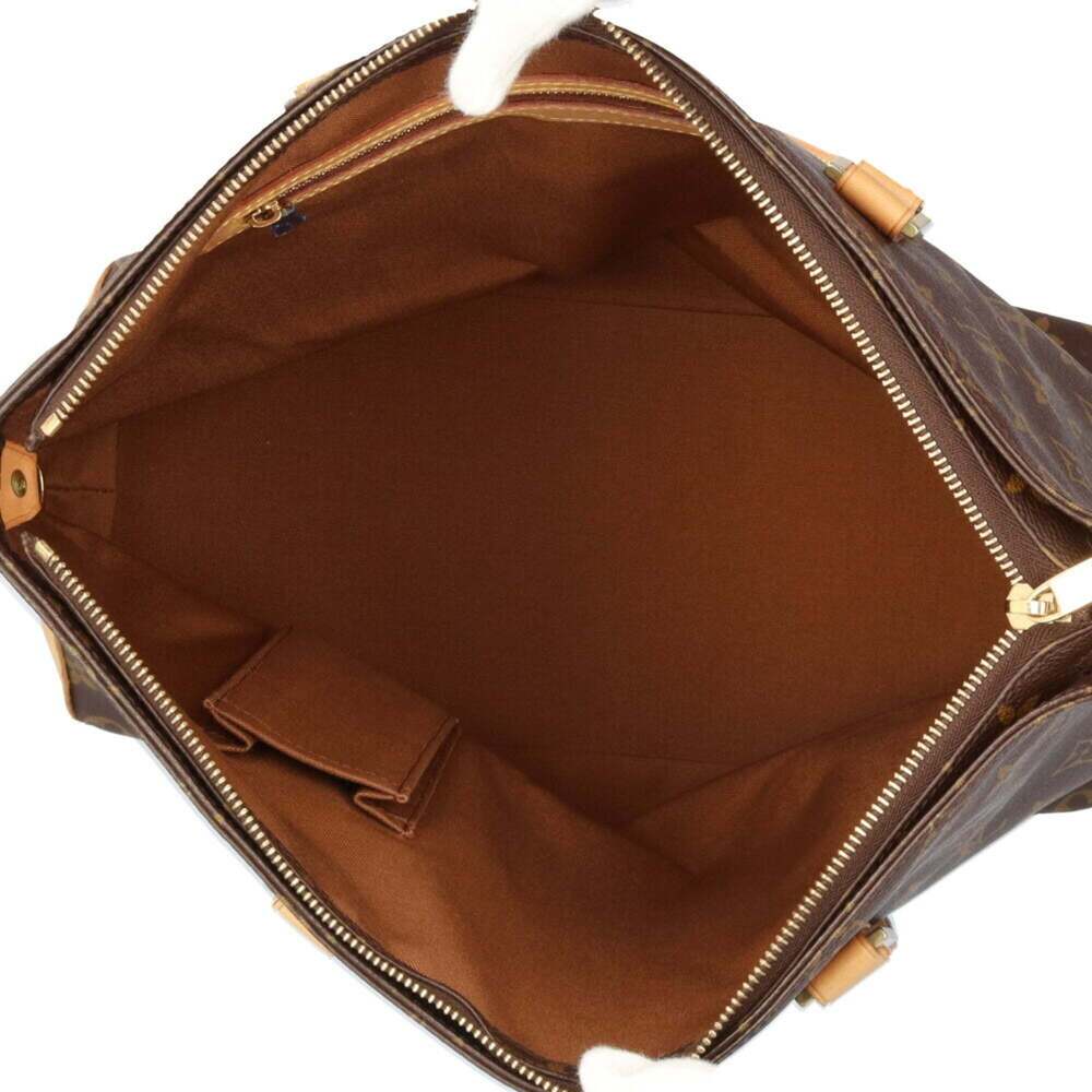 LOUIS VUITTON Authentic Brown Monogram Canvas Tote Bag - Picture 6 of 11